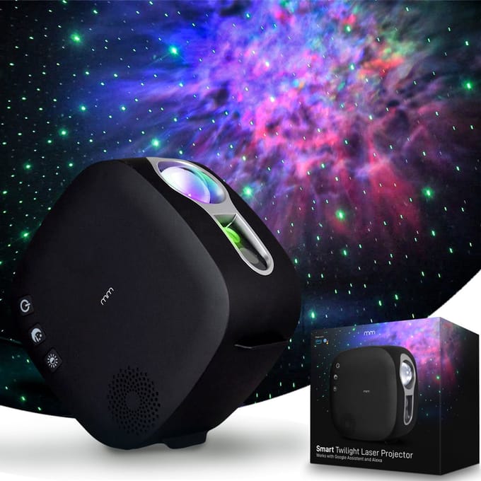 MikaMax LED Galaxy Projector – Twilight Laser Projector - Sterrenhemel Projector – Sterren Projector - Sterrenhemel - Bluetooth Speaker – Timerfunctie - 4 Standen – 6 Kleuren – Timerfunctie
