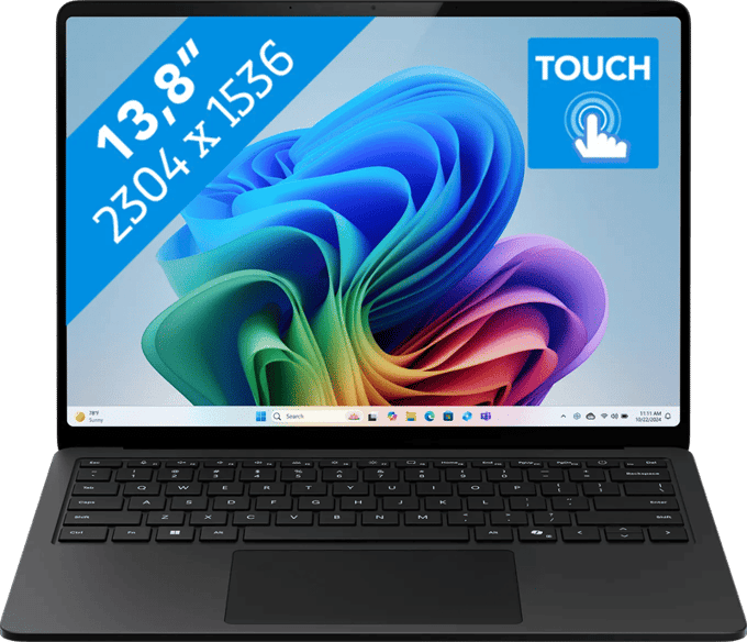Microsoft Surface Laptop - 13.8 inch - Snapdragon® X2 Plus (10 Core) - 16 GB RAM - 512 GB SSD - Black - 8e Editie - Qwerty