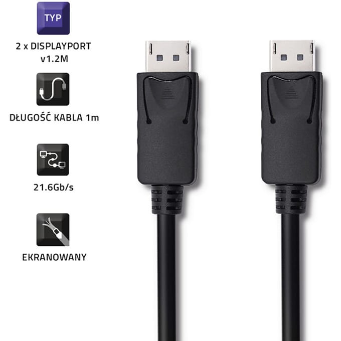 Qoltec DisplayPort v1.2 mannelijk |   DisplayPort v1.2 mannelijk |   5K |   2 m