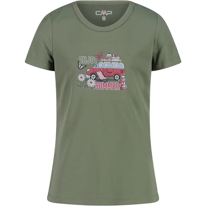 T-shirt techniek bedrukt meisje CMP