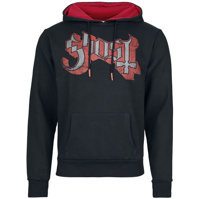 Ghost Trui met capuchon - Priest - L - voor Mannen - zwart-rood
