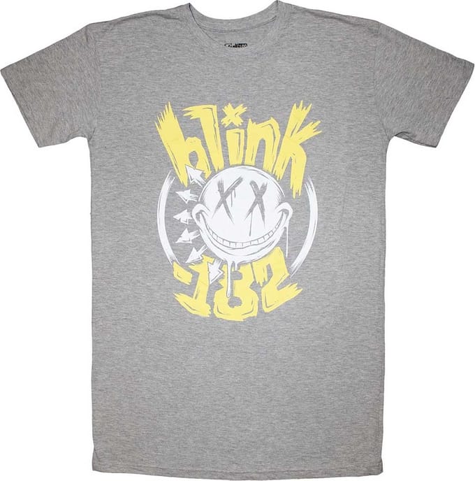 Blink-182 - Big Smile Korte jurk - XS - Grijs