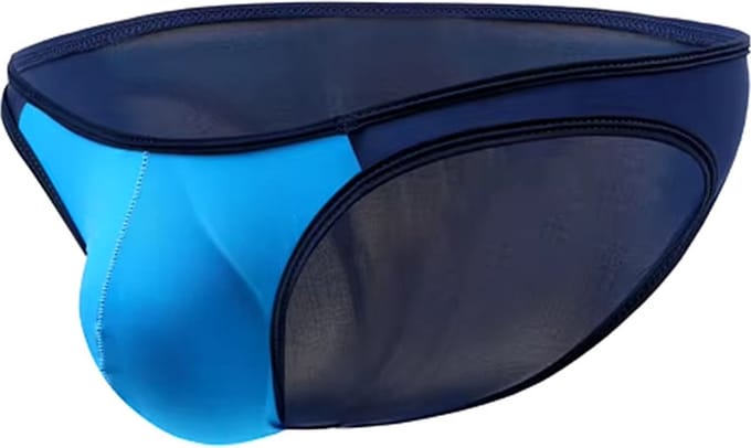 Blauw-Navy Heren Slip - Heren Lingerie - String Ondergoed Mannen