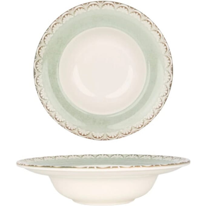 By Bone Pastabord - Rome - Porselein - 25 cm (400cc) - set van 2