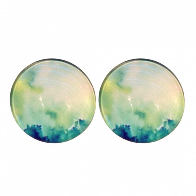 Clip oorbellen -Mint- 2 cm- geen gaatje- Charme Bijoux