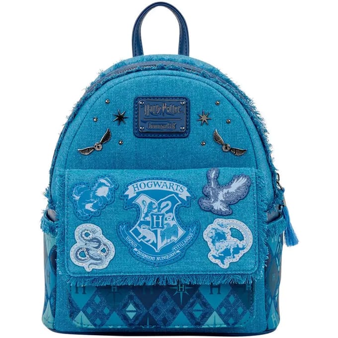 Harry Potter Loungefly - Hogwarts Denim Unisex Mini rugzak - donkerblauw - Standard