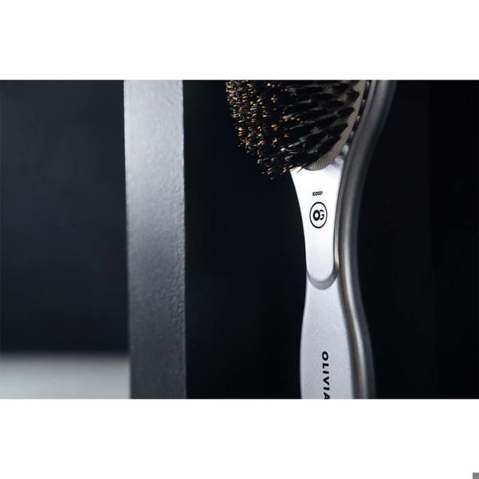 Olivia Garden - Care Oval - Boar - Haarborstel - Silver