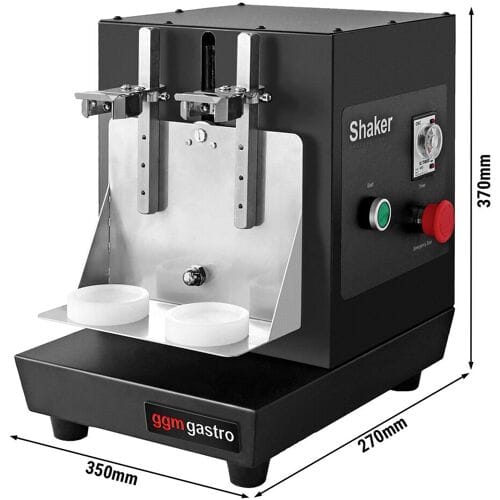 GGM Gastro Milkshake & Bubble Tea machine - dubbel - 40W - 240rpm - zwart zwart