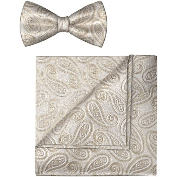 OLYMP Vlinderdas / pochet set, Champagne