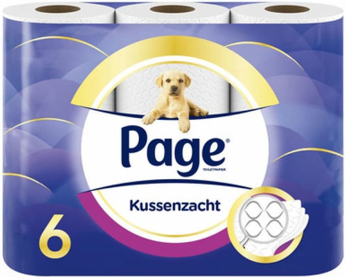 Page Toiletpapier Kussenzacht 6 stuks