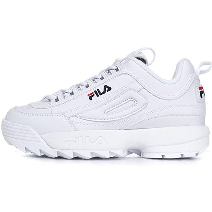 FILA Disruptor 2 Chaussures Dad Confortables Basses Baskets Unisexe Blanc FS1HTB1071X_WWT 42 white