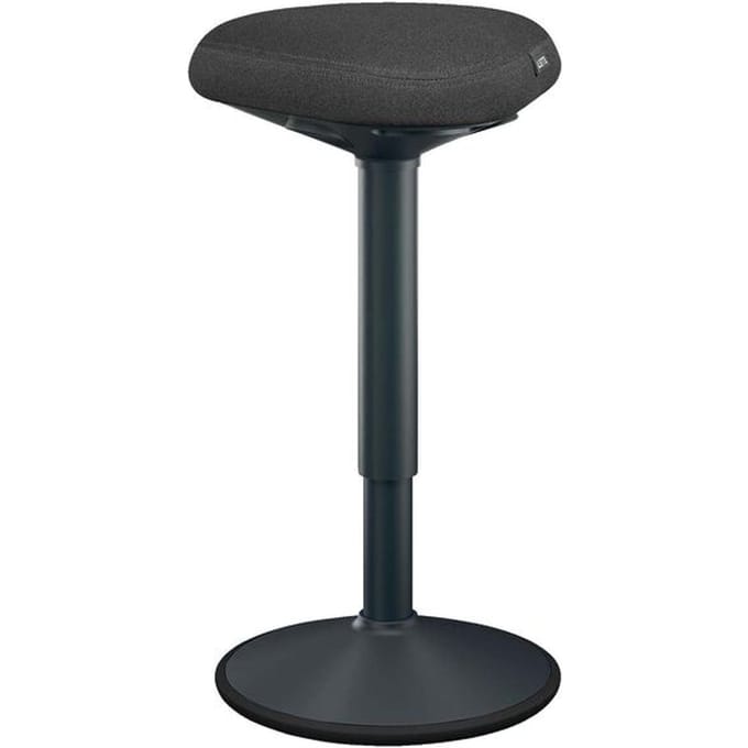Leitz Ergo Active Zit Sta Kruk met Comfortzitting - Bureaukruk - Ergonomische Kruk - Donkergrijs