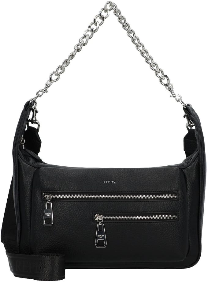 REPLAY Schoudertas Shoulder Bag Black Zwart