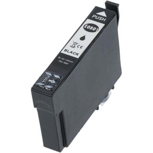PrintAbout Inktcartridge T0801 Zwart geschikt voor Epson