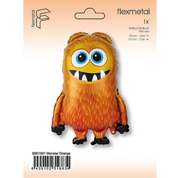 Ballon Foil 24 Fx - Monstre Orange (Rép.)