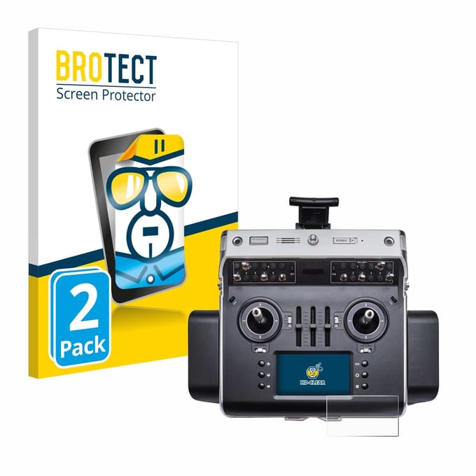 BROTECT - Screenprotector voor Graupner MC-32ex - Folie Beschermfolie transparant 2 Stuks