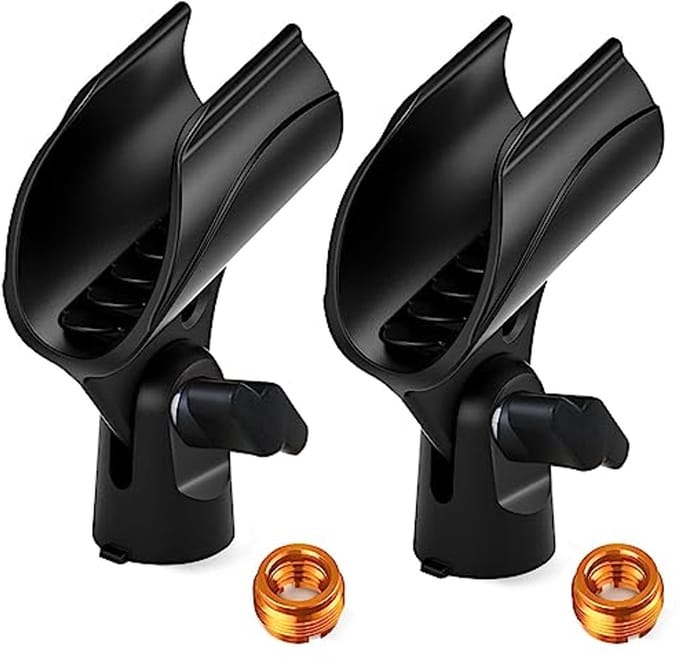 Universele Verstelbare Microfoon Clip met Schroef Adapter voor Microfoonstandaard
