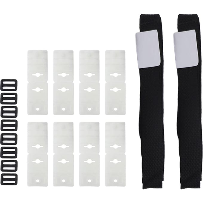 Kit de fixation de rouleau de couverture solaire de piscine à longueur réglable pour piscine white