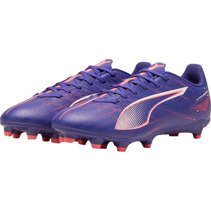 Puma Heren Ultra 5 Play Voetbalschoenen (Paars/Wit)
