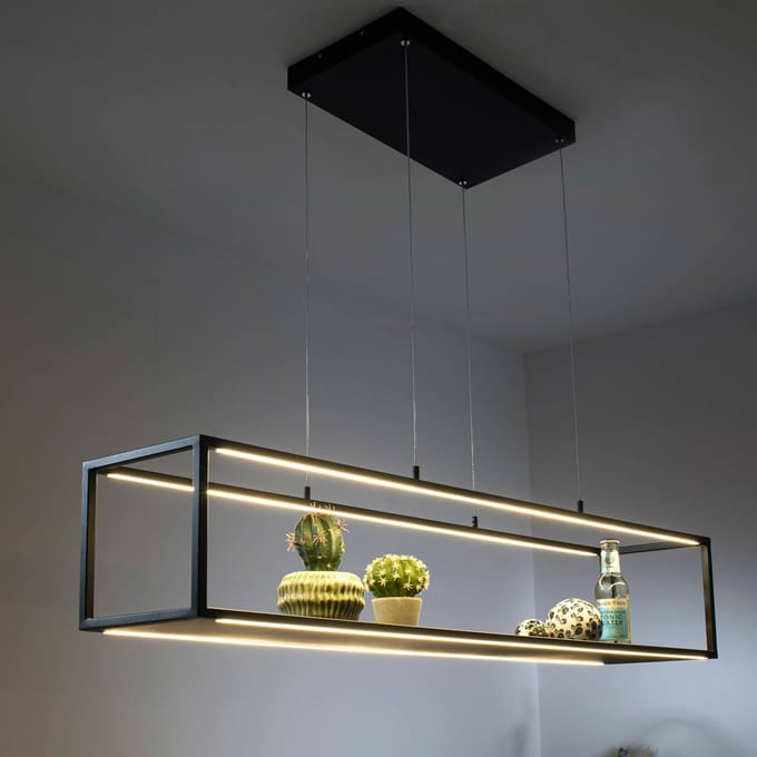 Paul Neuhaus LED hanglamp Conni, zwart, 105 cm