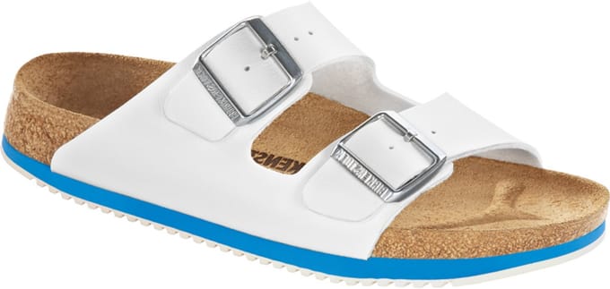 Birkenstock Heren Muil Arizona SL 54253 - Wit/Blauw - 43