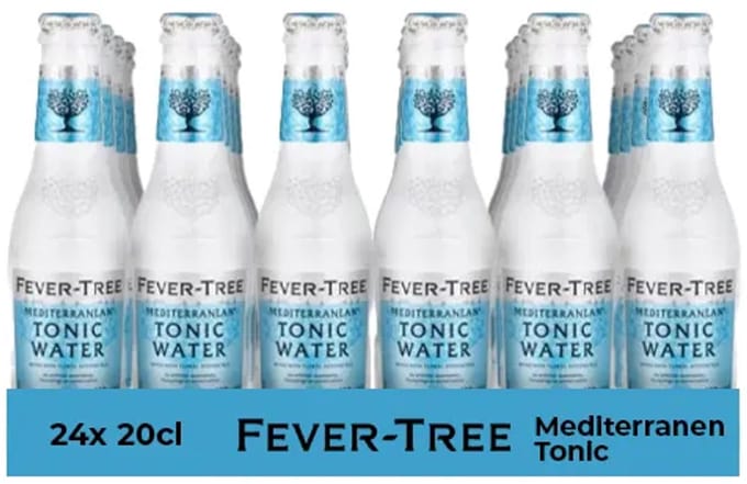 Fever tree mediterranen tonic water flesje (24x 20cl)