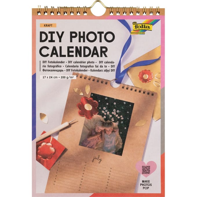 DIY Fotokalender "Kraft" - 17 x 24 cm