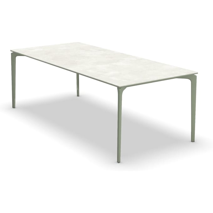 Fast Allsize tafel met stenen blad - Stoneware snow - Green Tea - 220 x 100 cm