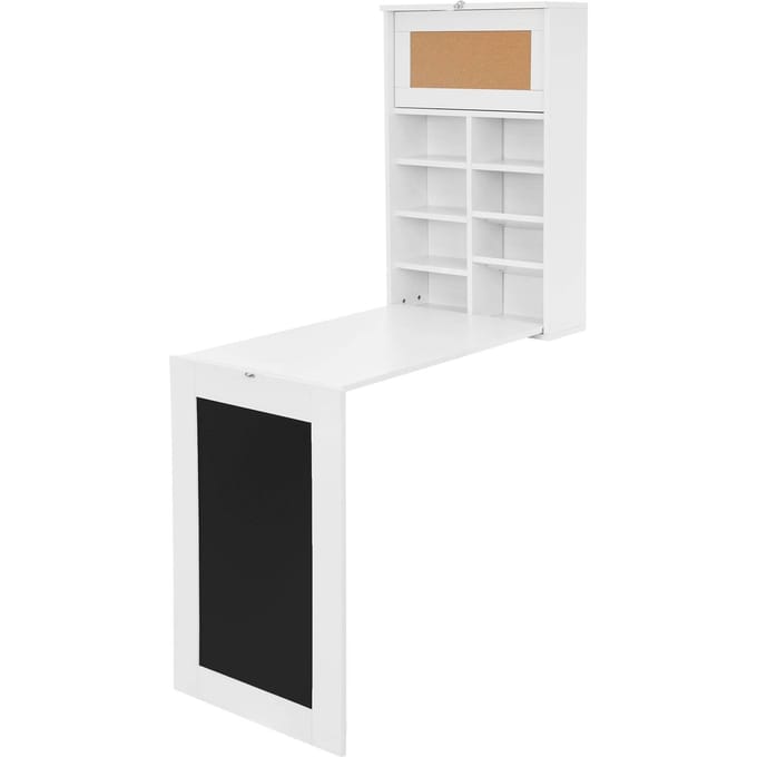 Wandbureau met schoolbord Annet inklapbaar | ML-Design