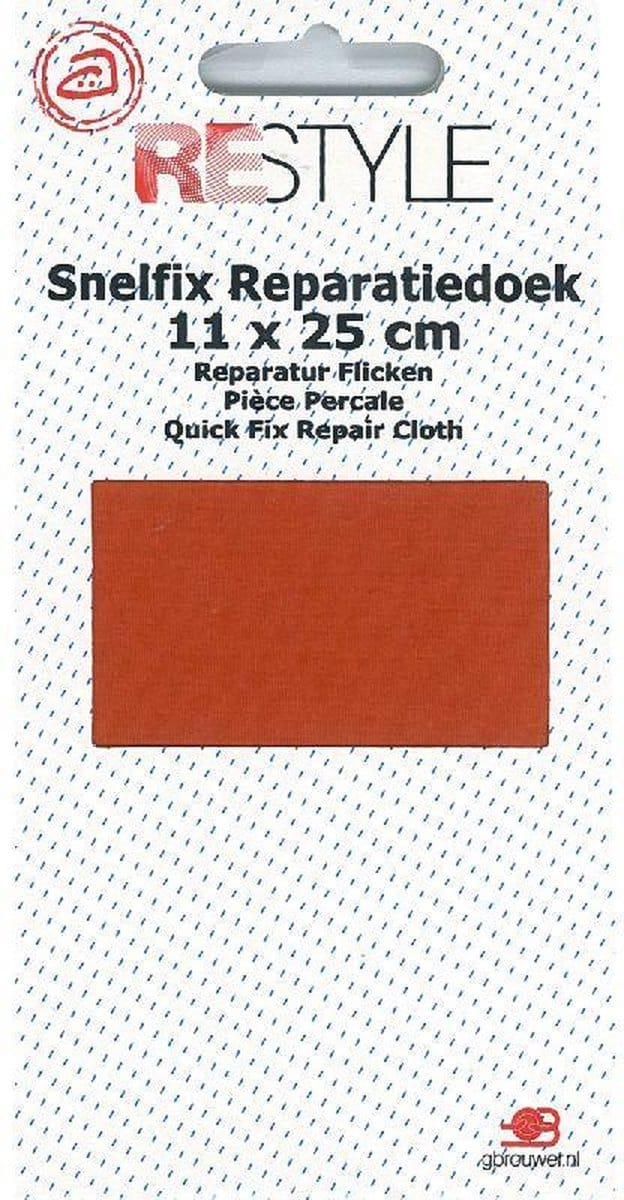 Reparatiedoek Strijkbaar - Oranje - 11x 25 cm