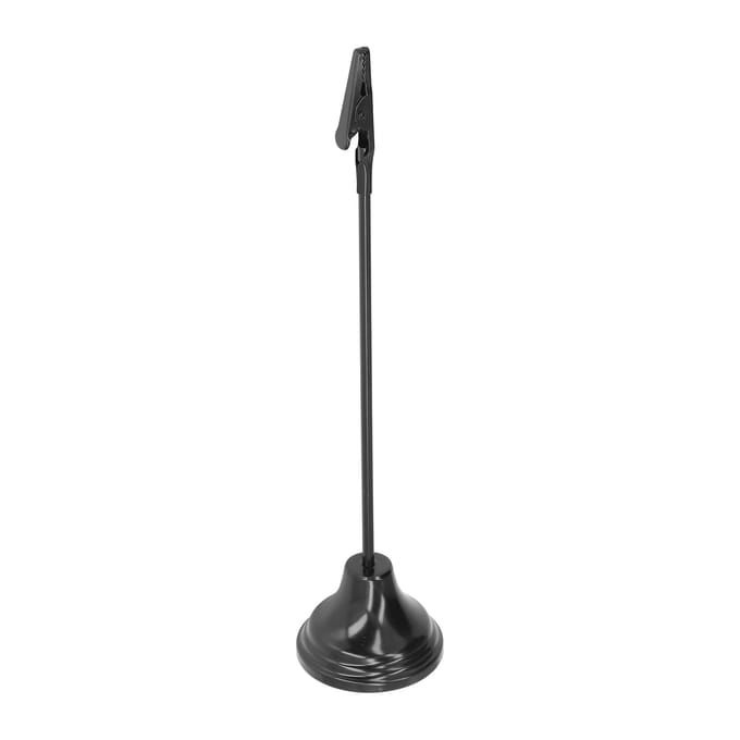 Porte-numéro de table Robuste Durable Pinces Solides Procédé d'électroplacage Stable Porte-place pour noir
