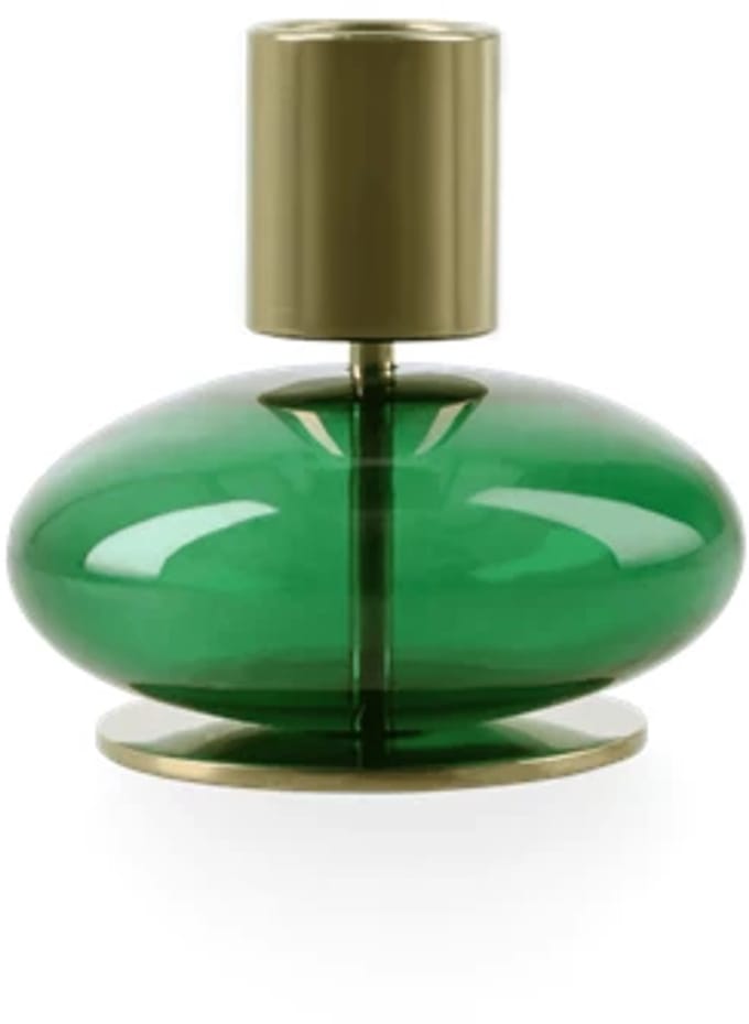 Holmegaard Bubble kandelaar H8cm groen