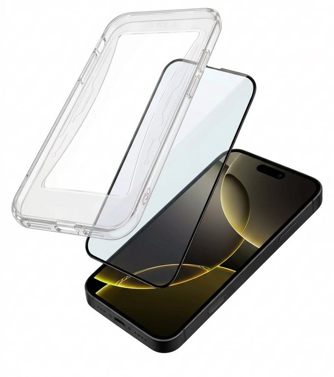 Screenprotector - Geschikt voor Apple iPhone 16 Pro - Met Installatie Kit - Gehard Glas - Beschermglas - Tempered Glass - Screen Protector