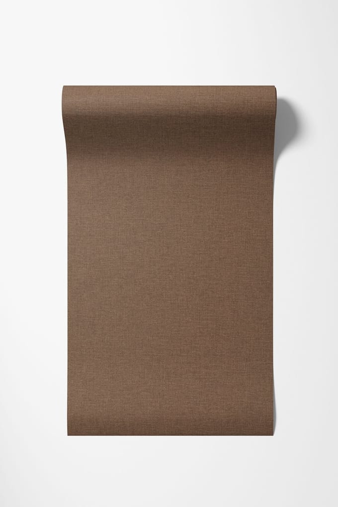 Dutch Wallcovering - Vliesbehang - Linen & Textures - uni bruin - LT10039