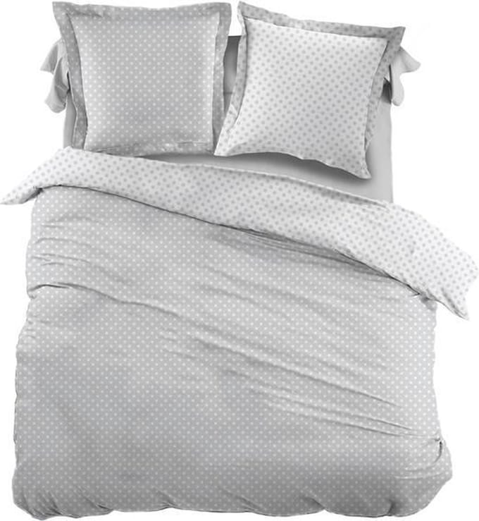 Snoozing Pierrot - Dekbedovertrek - Eenpersoons - 140x200/220 cm + 1 kussensloop 60x70 cm - Gray