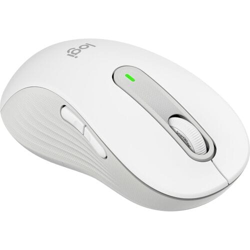Logitech Signature M650 Large Draadloos Off-white (Left Handed) - Muis - Optisch - 5 knoppen - Wit