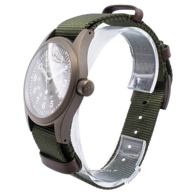 Hamilton Khaki Field H69449961 Power Reserve mechanisch herenhorloge bruin