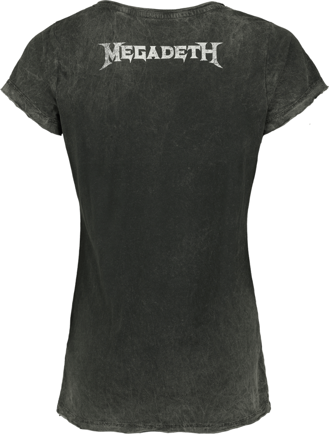 Megadeth T-shirt - Dark Flames - L tot 4XL - voor Vrouwen - grijs