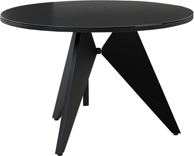 OLMETTO - Tuintafel - Zwart - 110 x 83 cm - Aluminium