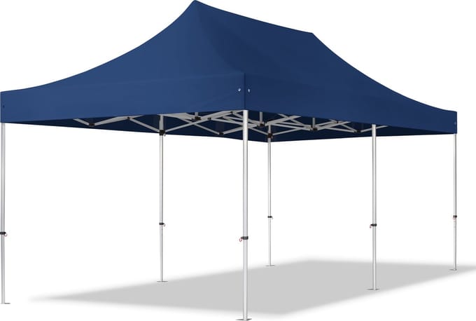 3x6 m Easy Up partytent Vouwpaviljoen, PROFESSIONAL alu 40mm, blauw