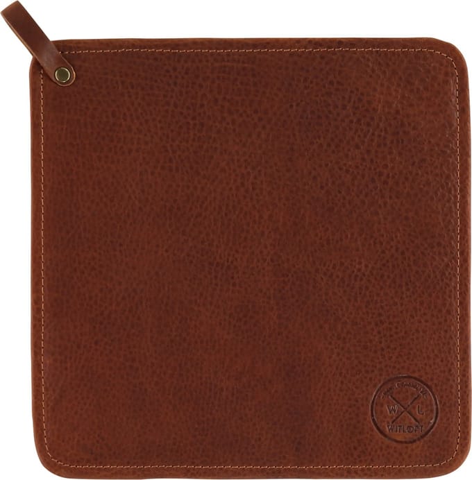 Witloft - Classic pannenlap set van 2 - Handgemaakt - 100% Rundleer - Cognac