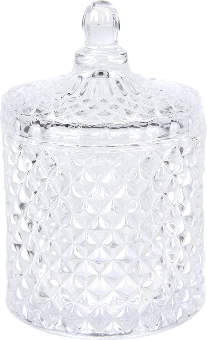 Clayre & Eef Glazen potje Ø 8x13 cm Glas Rond Potje