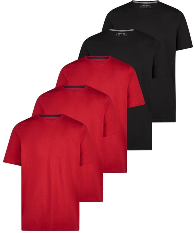 Redmond Heren t-shirt 5 pack Basic