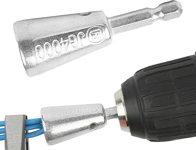 Draadstripper - Torsietool - Draden Draaien - Roestbestendig Staal - Compact Formaat - Zilverkleurig