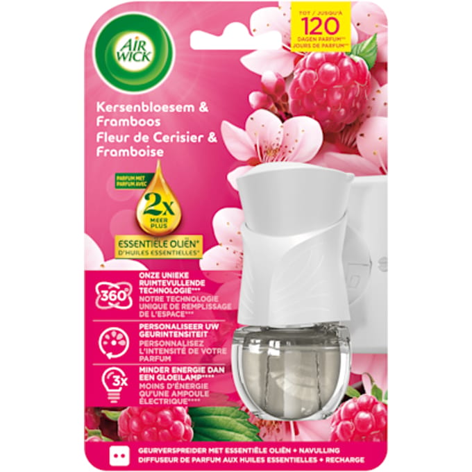 Air Wick Elektrische Luchtverfrisser Starter Kit Kersenbloesem & Framboos - 19 ml
