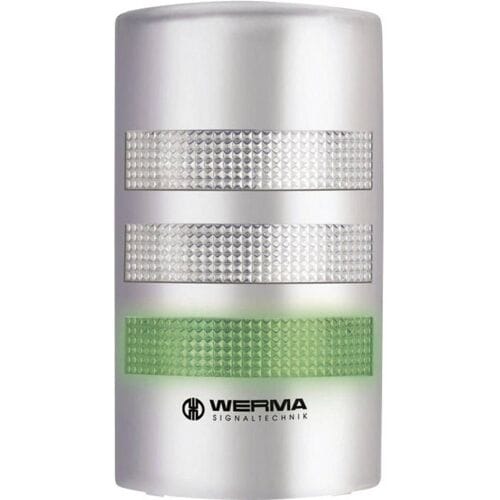 Werma Signaltechnik Combi-signaalgever LED 691.400.55 Continu licht, Knipperlicht 24 V/DC 85 dB
