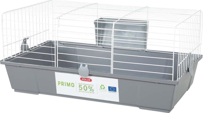 ZOLUX Primo 80 cm - knaagdierenkooi - wit en grijs
