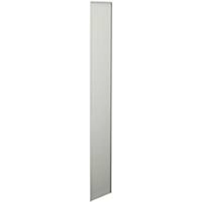 Eindwand zijkant, voor reksysteem PROGRESS 500 T, H 2250 x D 400 mm,