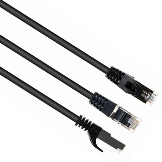 CablExpert PP6-0.5M/BK - Netwerkkabel, FTP Cat6, zwart