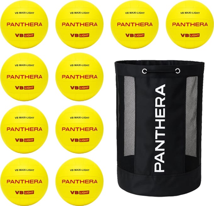 Panthera - Volleybal - Maxi light - Set van 10 - Inclusief ballentas - Volleyballen